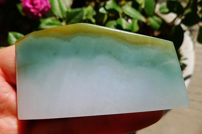 Natural Jade Rough Jadeite Raw (33g,6.2X3.5X0.5cm)