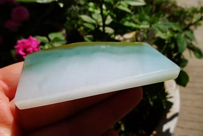 Natural Jade Rough Jadeite Raw (33g,6.2X3.5X0.5cm)