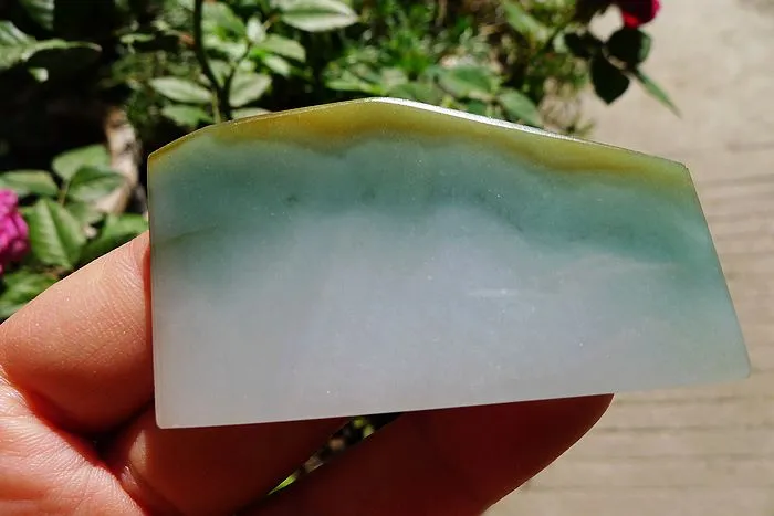 Natural Jade Rough Jadeite Raw (33g,6.2X3.5X0.5cm)