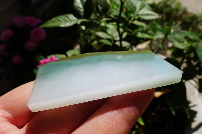 Natural Jade Rough Jadeite Raw (33g,6.2X3.5X0.5cm)