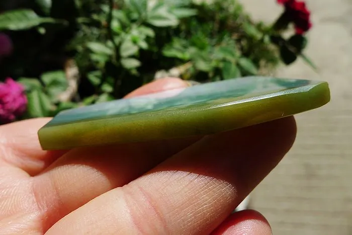 Natural Jade Rough Jadeite Raw (33g,6.2X3.5X0.5cm)