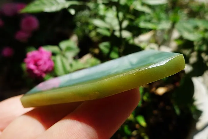 Natural Jade Rough Jadeite Raw (33g,6.2X3.5X0.5cm)