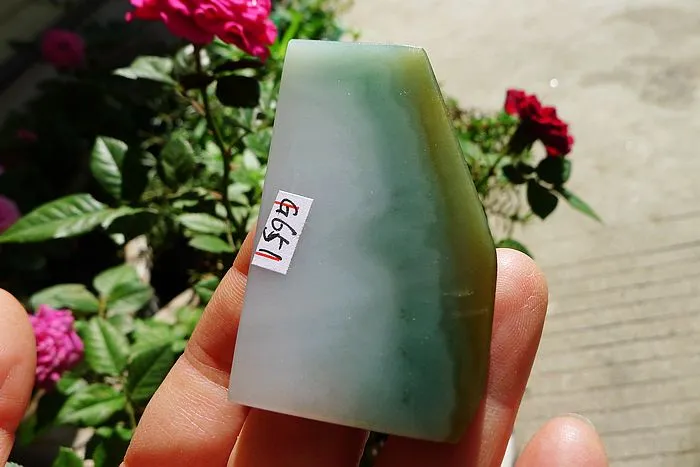 Natural Jade Rough Jadeite Raw (33g,6.2X3.5X0.5cm)