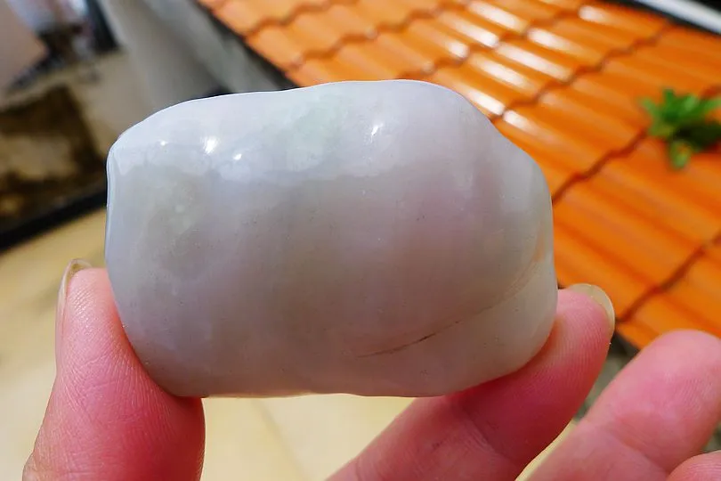 Natural Jade Rough Jadeite Raw (50g,4.9X3.5X1.3cm)