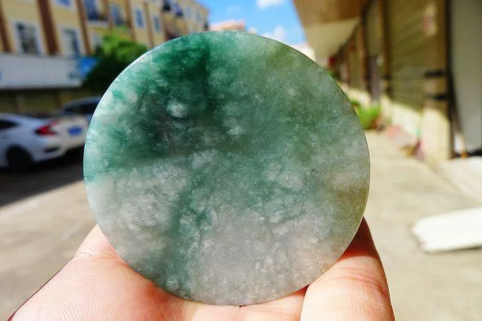 Natural Jade Rough Jadeite Raw (65g,5.5X0.75cm)