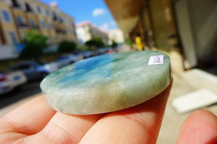 Natural Jade Rough Jadeite Raw (65g,5.5X0.75cm)