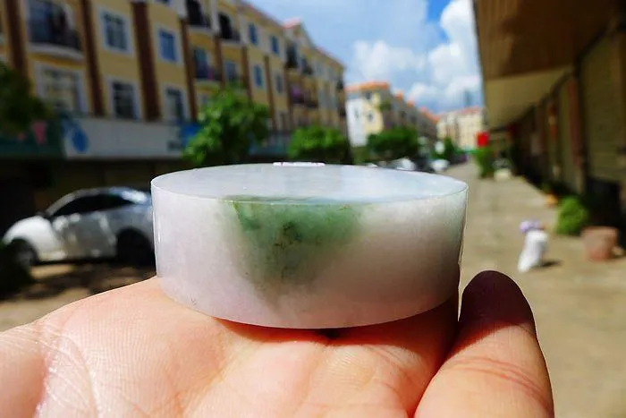 Natural Jade Rough Jadeite Raw S-(140g,5.9X1.45cm)