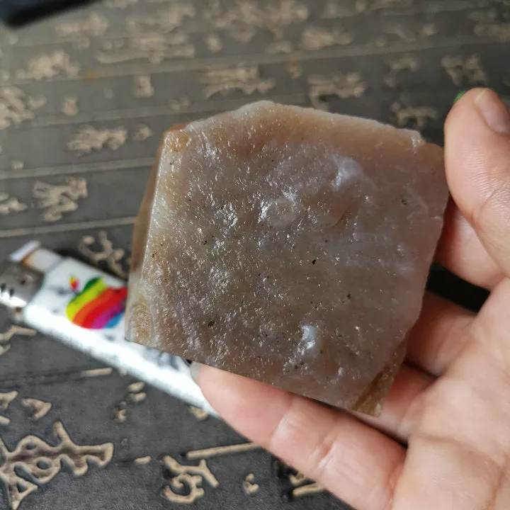 Natural Kunlun Jade Rough Nephrite Raw (176g, 5.5X5.5X3.5cm)