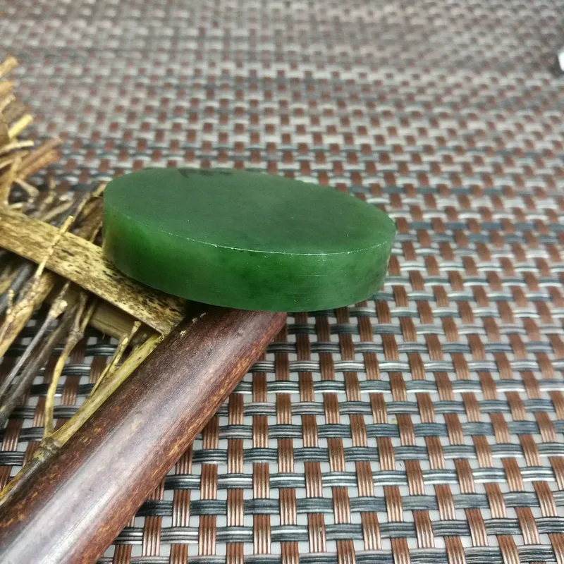 Natural Kunlun Jade Rough Nephrite Raw (60g,5.2X1cm)