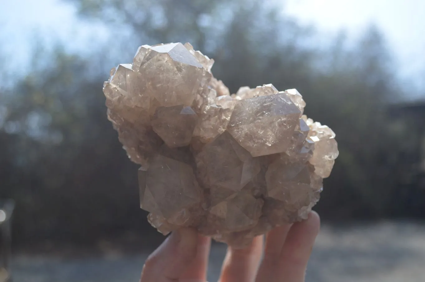 Natural Quartz Clusters x 2 From Luena, Congo