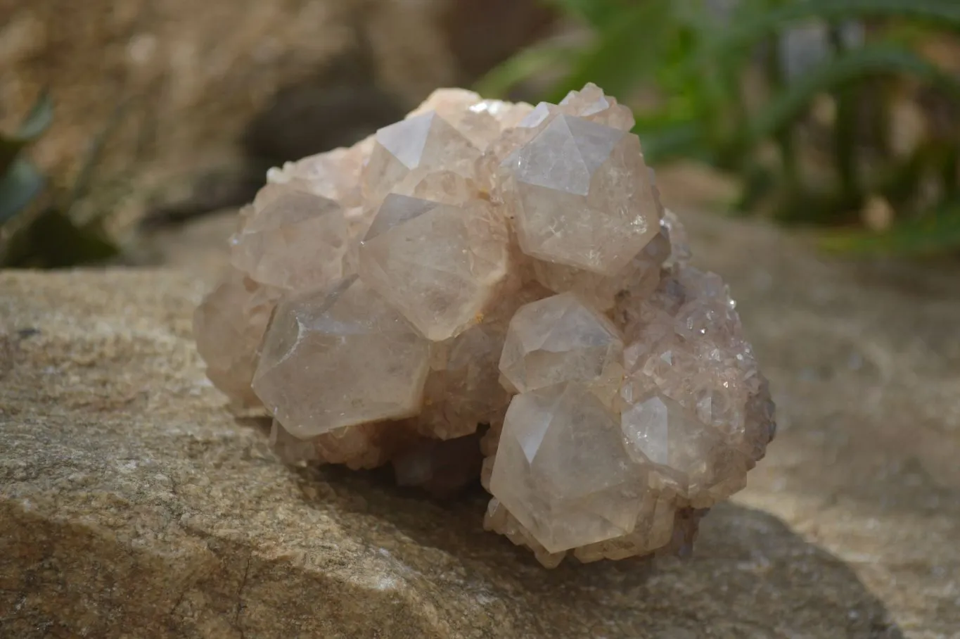 Natural Quartz Clusters x 2 From Luena, Congo