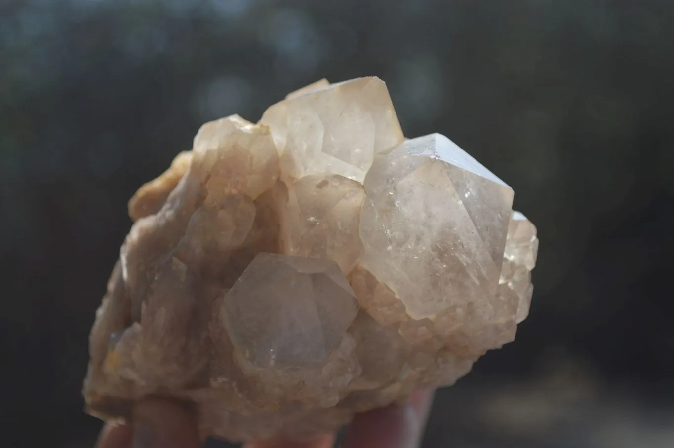 Natural Quartz Clusters x 2 From Luena, Congo