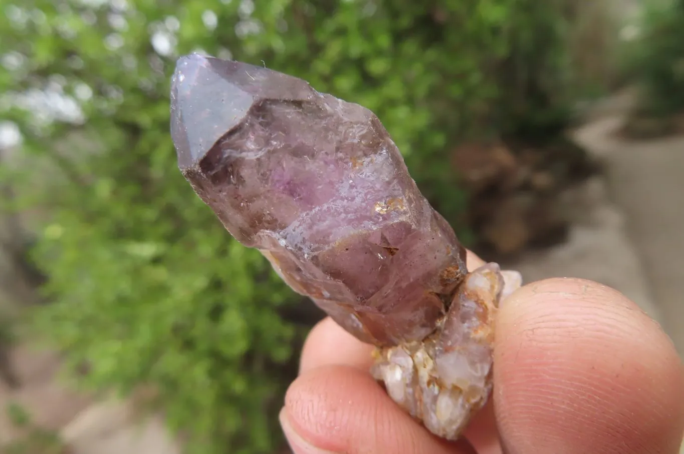 Natural Smokey Amethyst Crystals x 20 From Chiredzi, Zimbabwe