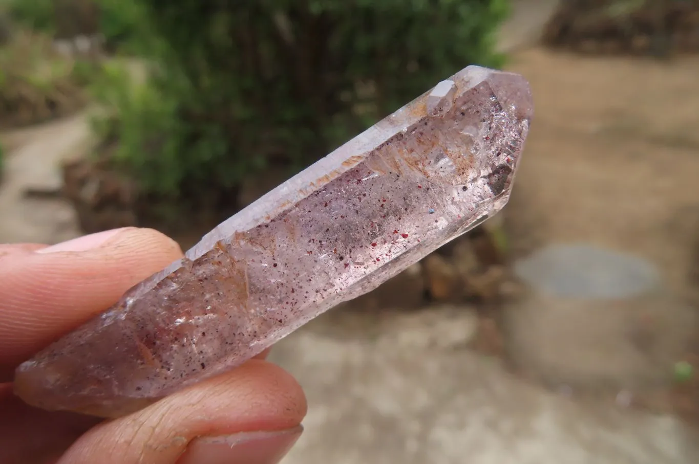 Natural Smokey Amethyst Crystals x 20 From Chiredzi, Zimbabwe