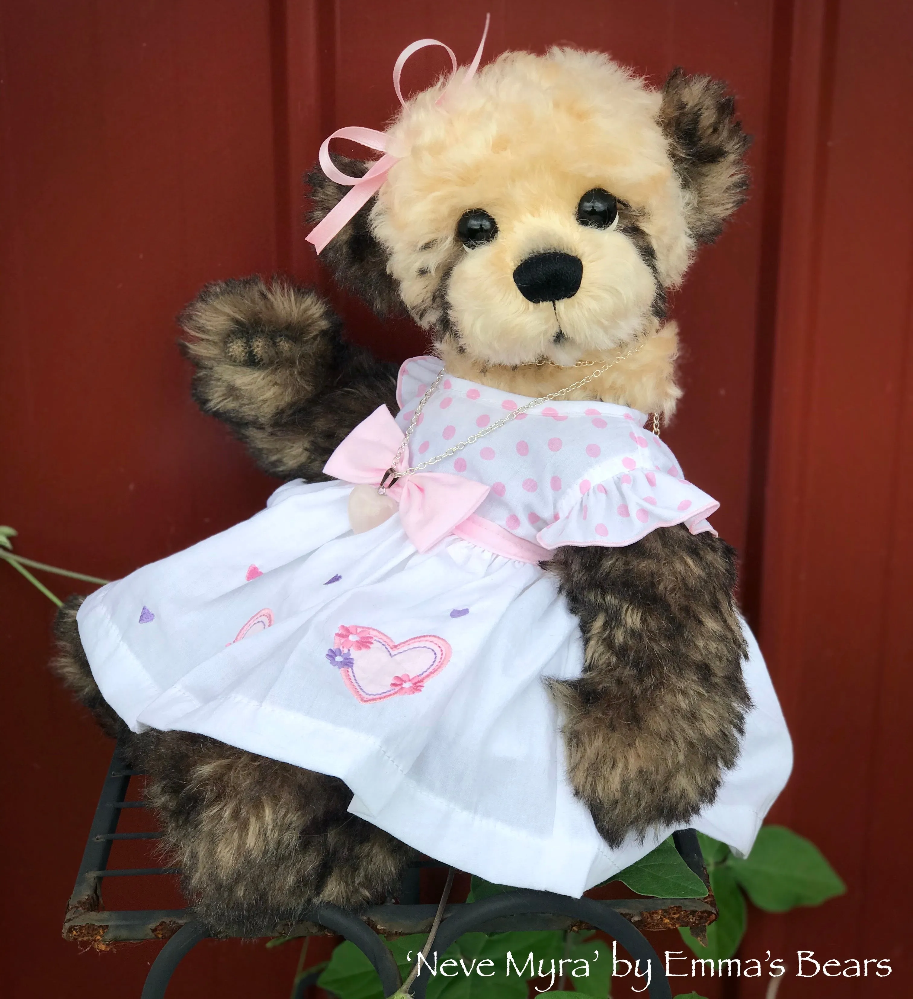 Neve Myra - 15" Mohair Artist baby style Bear by Emma's Bears - OOAK