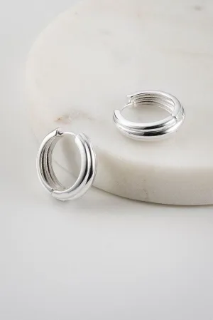 Paris Hoop Earring - Silver