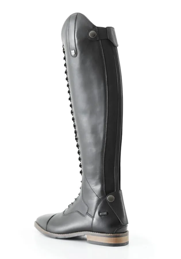 PEI Maurizia Lace-up Tall Riding Boots (Black)