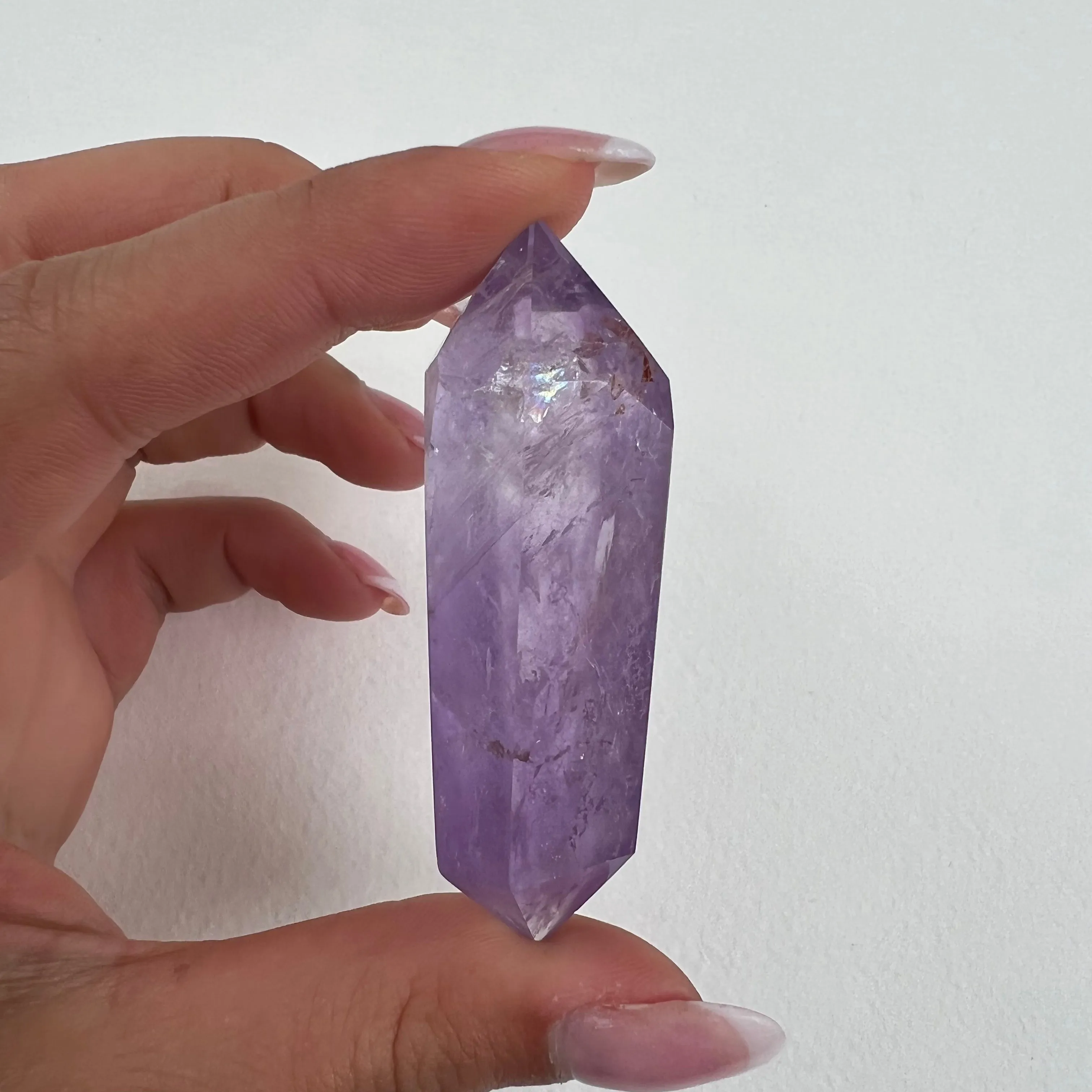 Polished Double Terminated Amethyst Point (#2MTT)