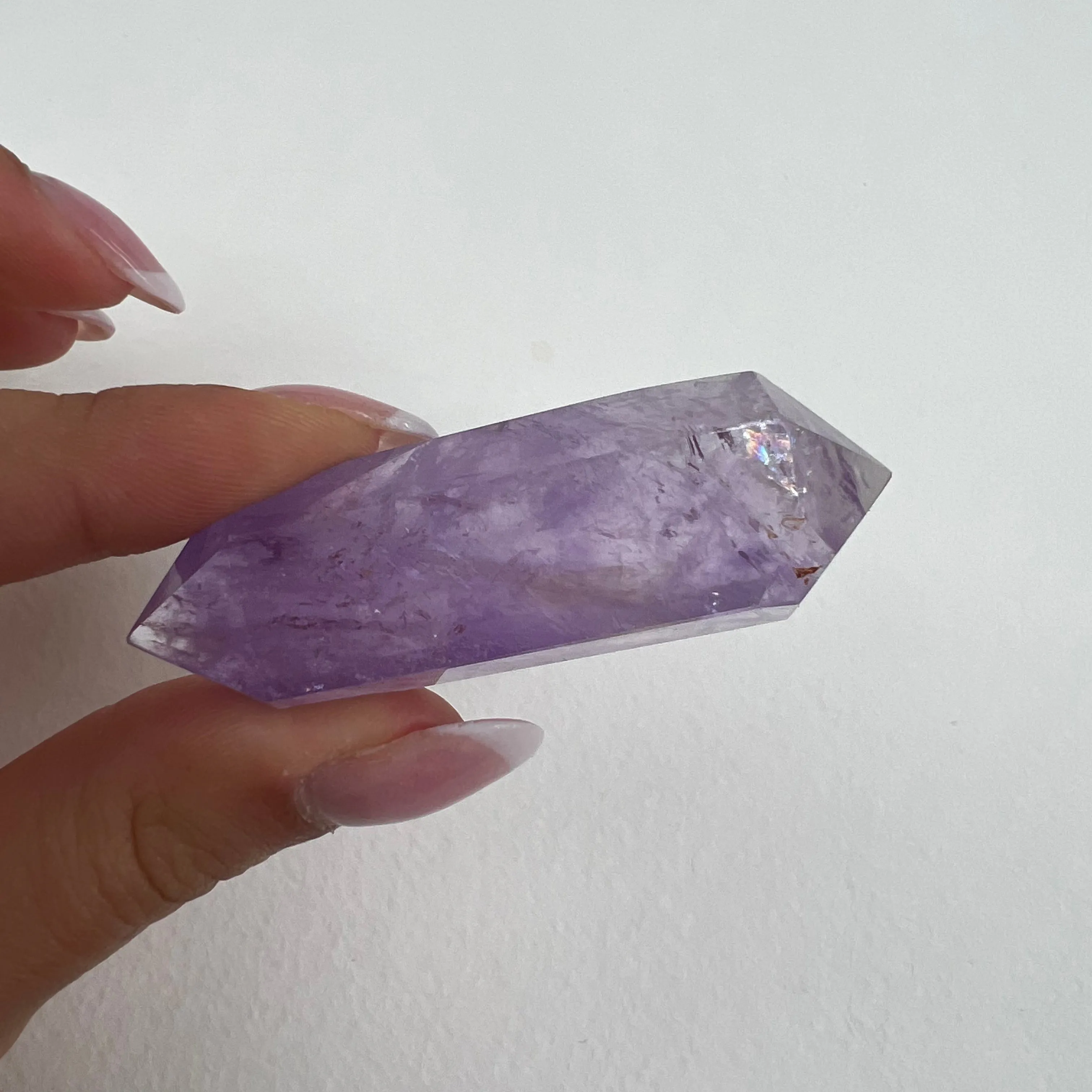 Polished Double Terminated Amethyst Point (#2MTT)