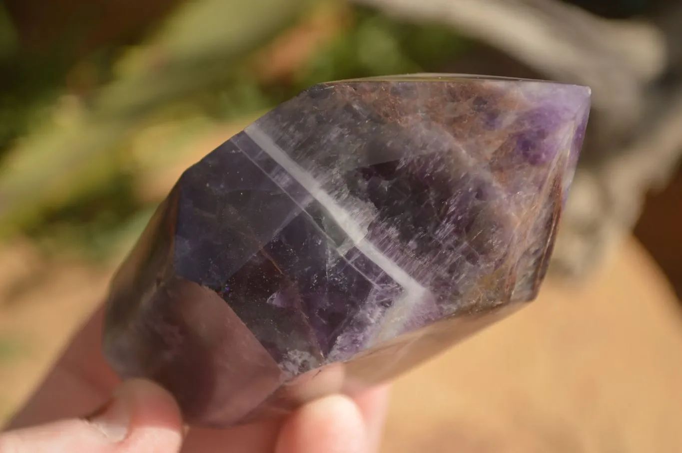 Polished Dream Amethyst Points x 6 From Madagascar