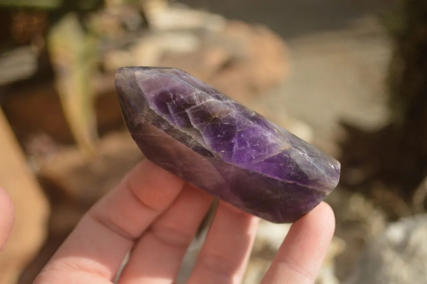 Polished Dream Amethyst Points x 6 From Madagascar