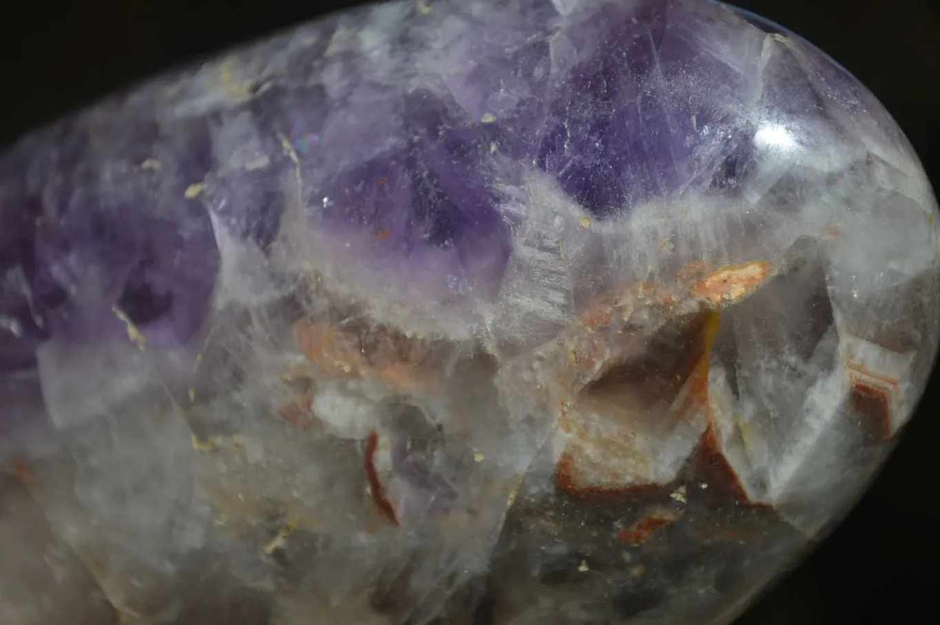 Polished Dream Amethyst Standing Free Forms x 2 From Madagascar