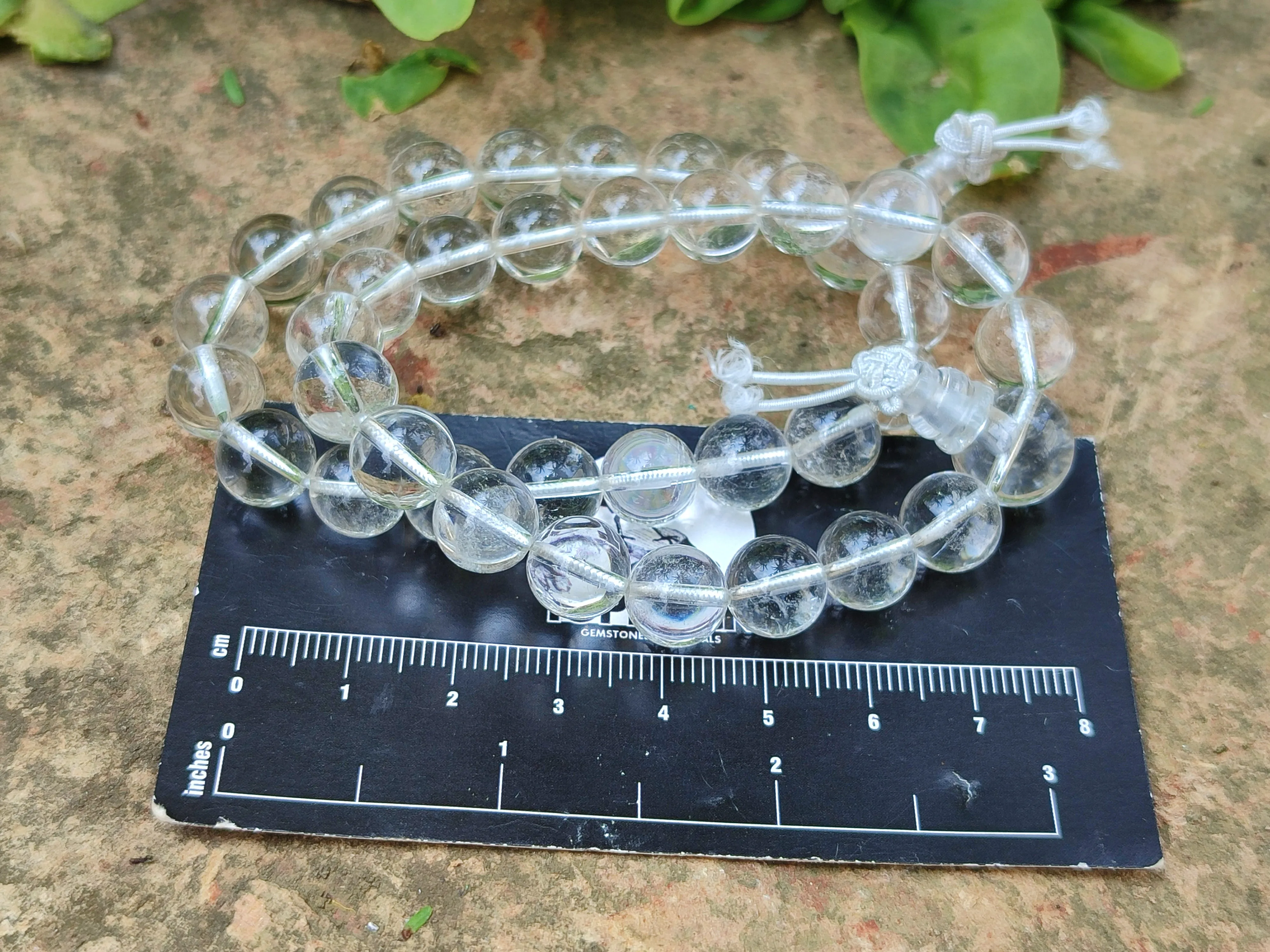 Polished Rock Crystal Stretch Buddha Bracelets - Sold Per Item - From Brazil