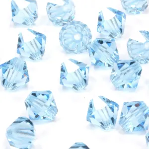 Preciosa Aquamarine Bicone 4mm - Pack of 20