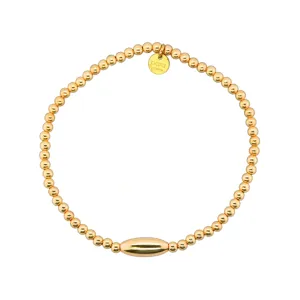 "PERRI" 14k gold-filled beaded bracelet