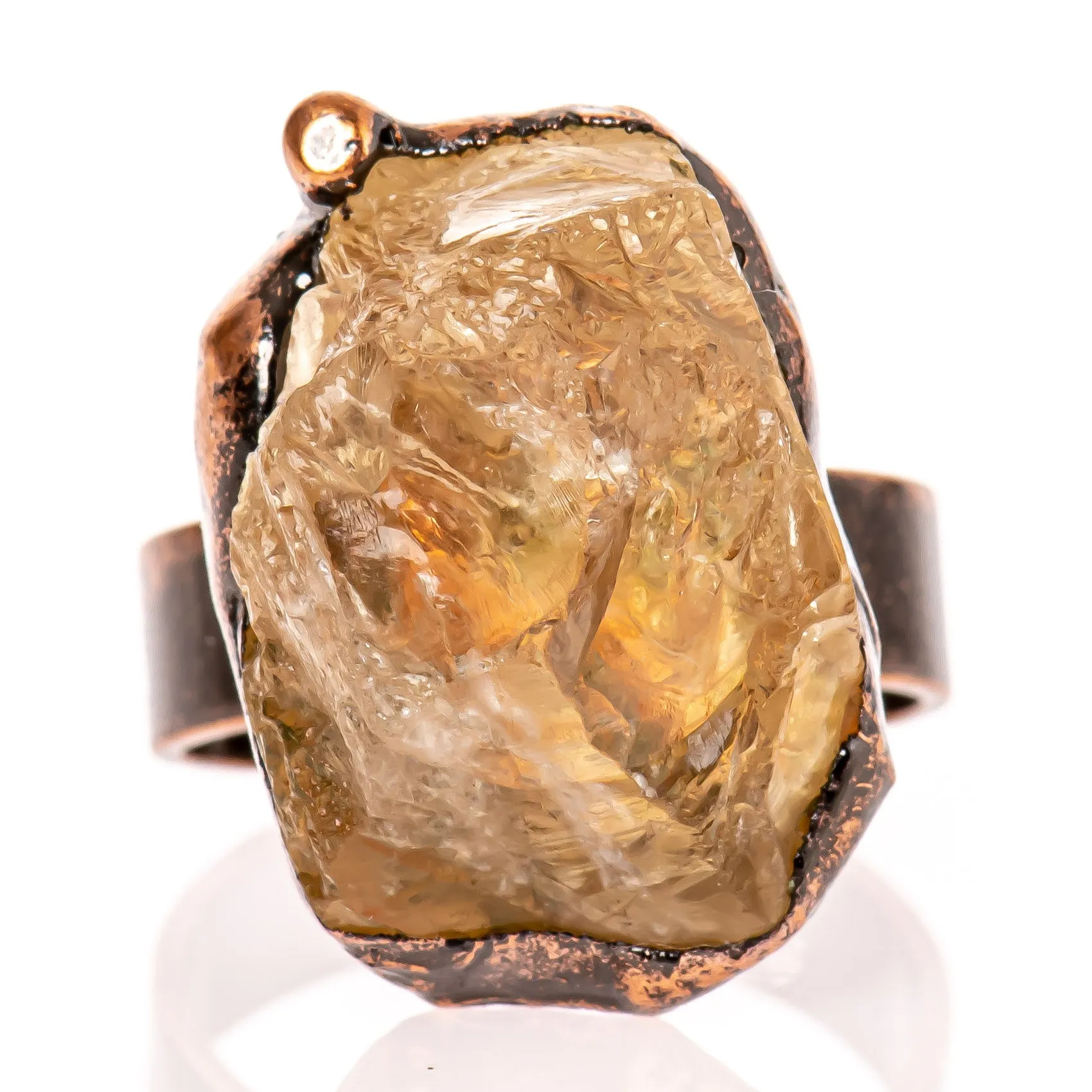 Raw Citrine Ring