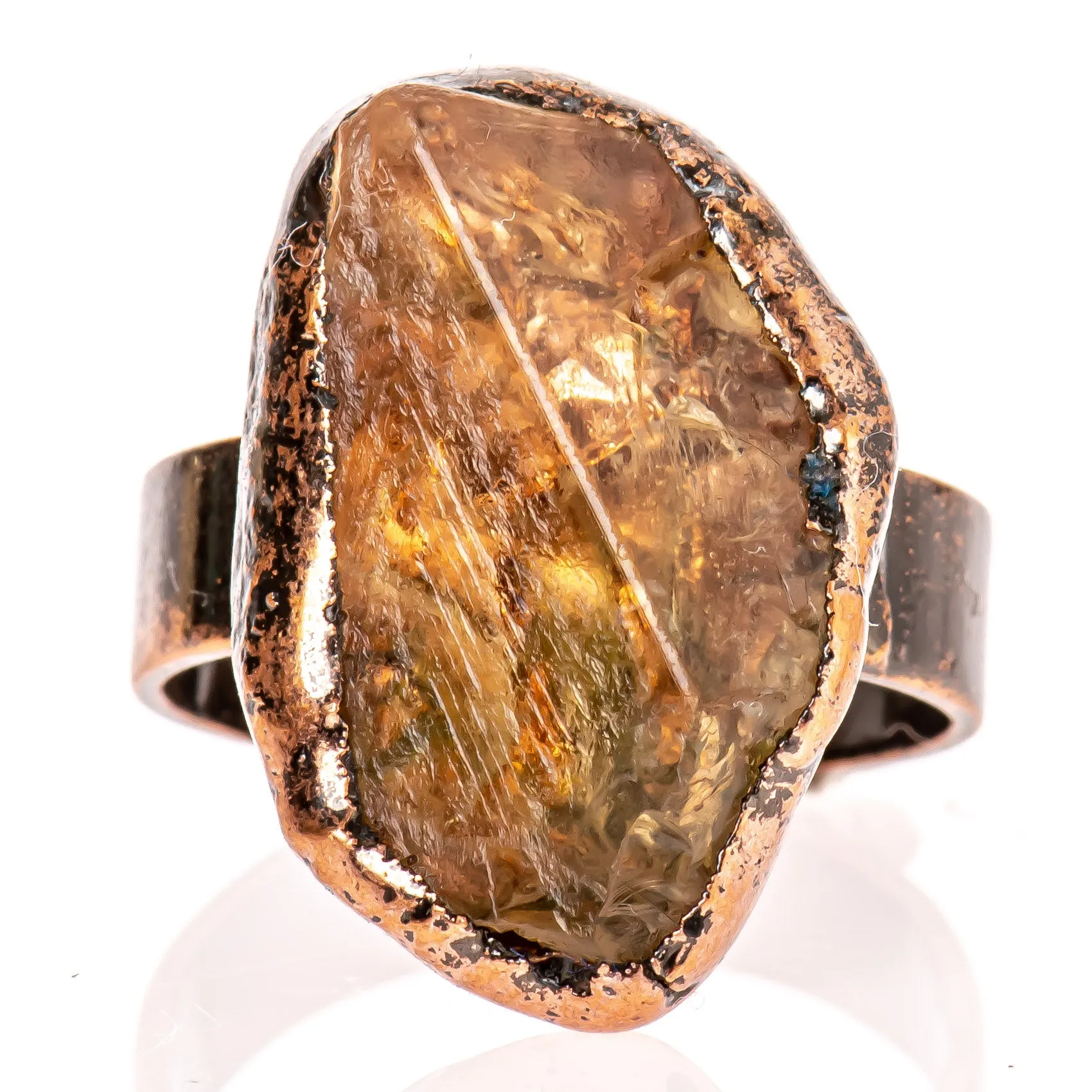 Raw Citrine Ring