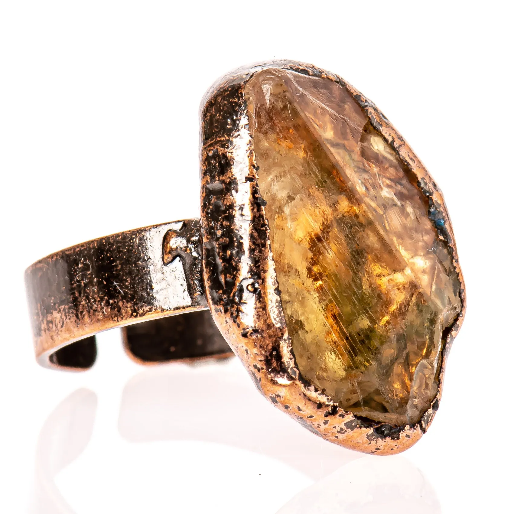 Raw Citrine Ring