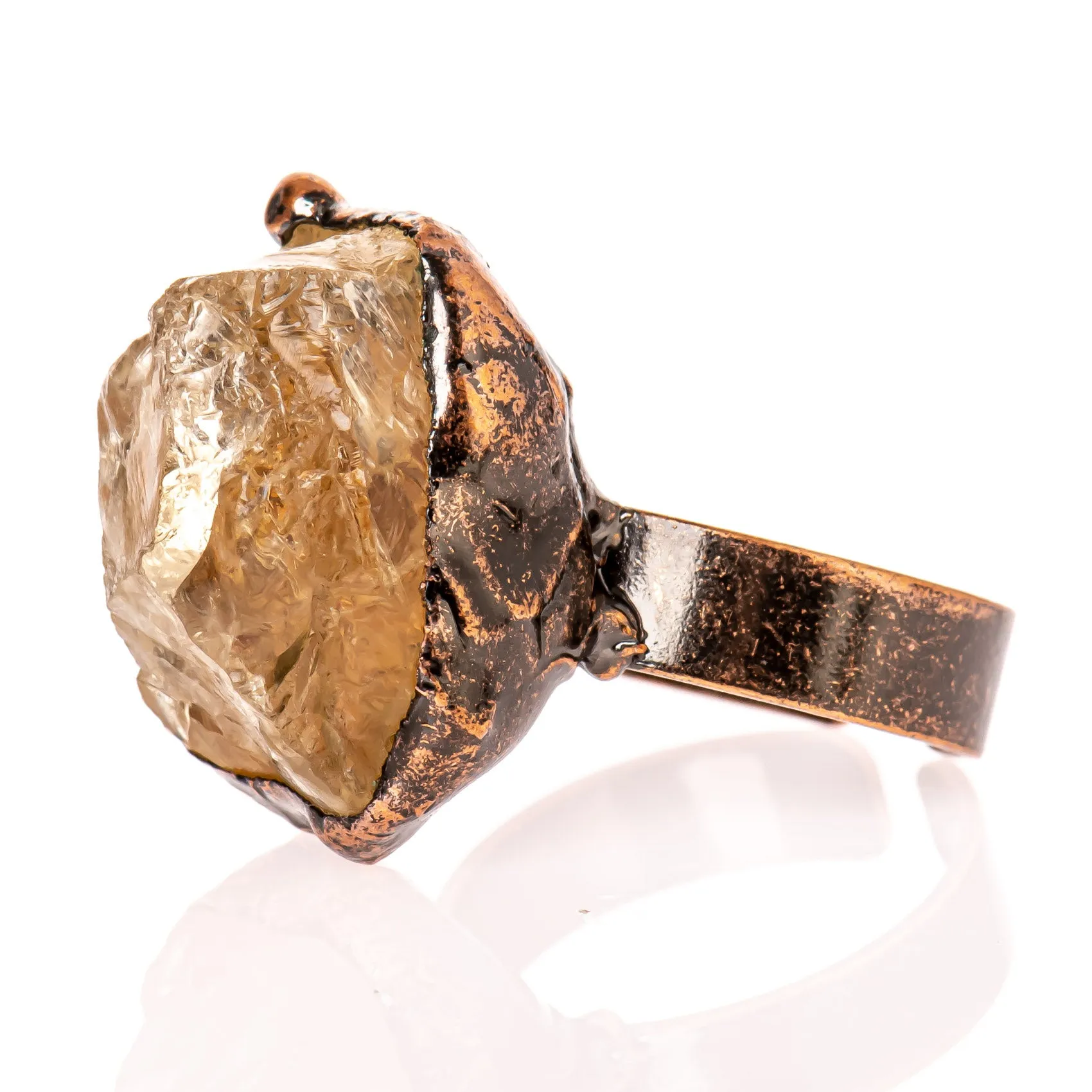 Raw Citrine Ring