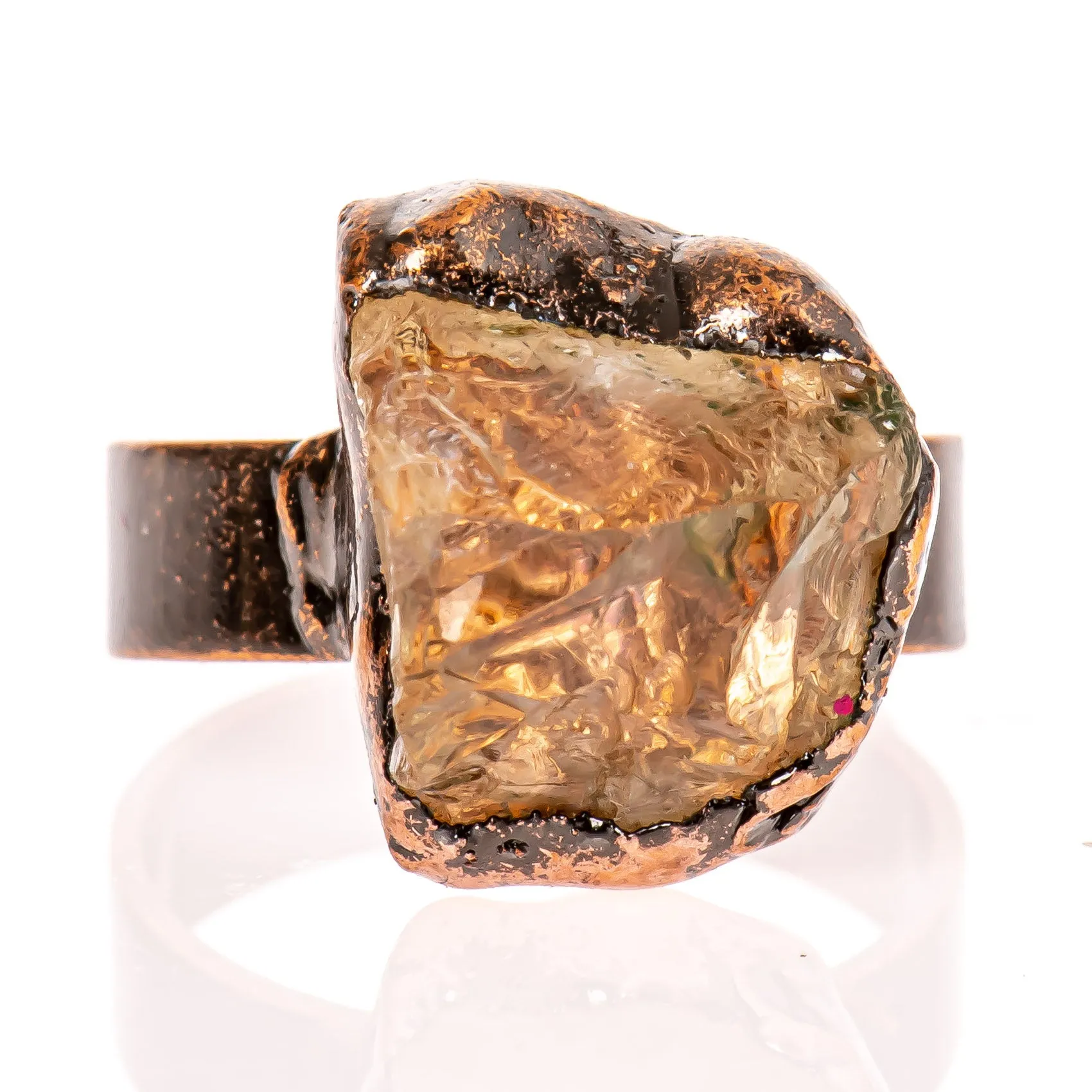 Raw Citrine Ring