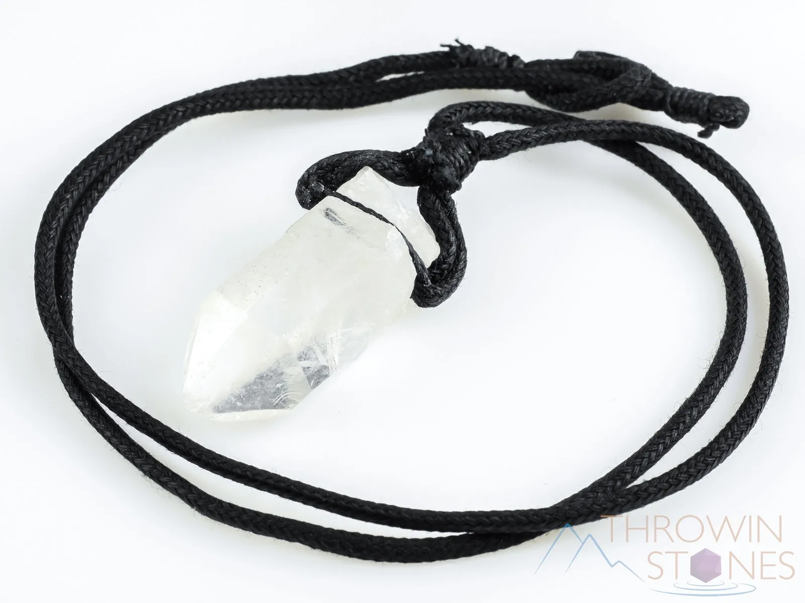 Raw CLEAR QUARTZ Crystal Necklace - Crystal Points, Pendant Necklace, Handmade Jewelry, Healing Crystals and Stones, E0930