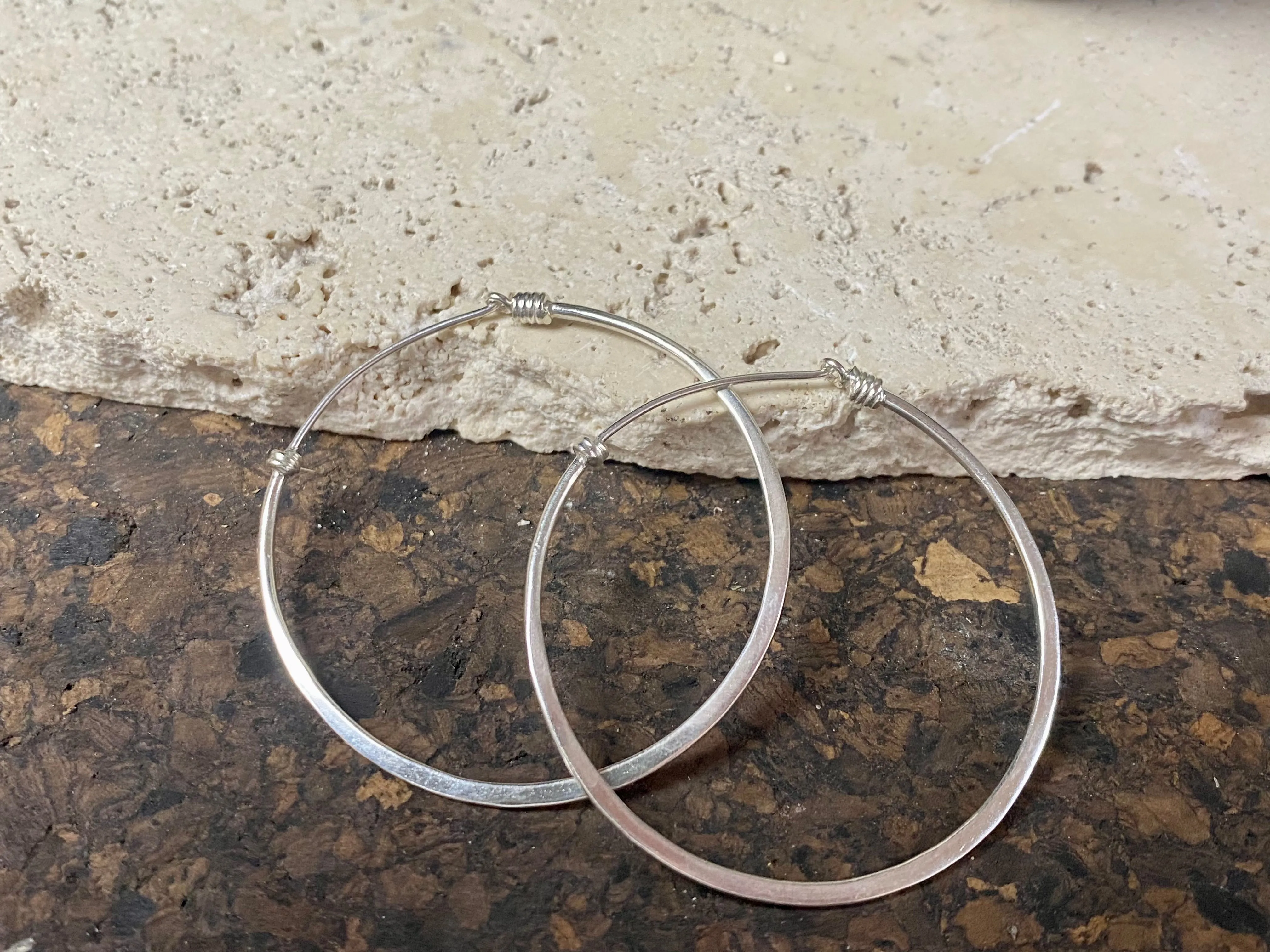 Silver Hoop Earrings