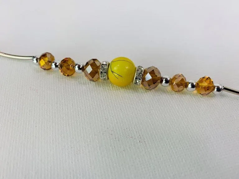 Single Strand Glass Beaded Bracelet