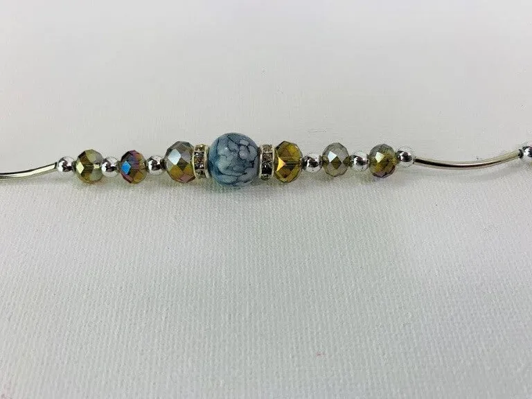 Single Strand Glass Beaded Bracelet