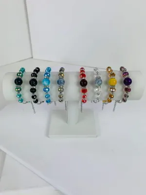 Single Strand Glass Beaded Bracelet