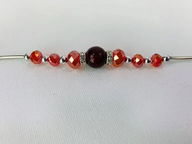 Single Strand Glass Beaded Bracelet