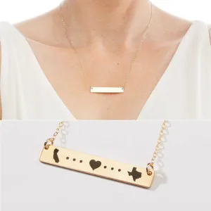 State to State Love Necklace - CG314N. Starts at