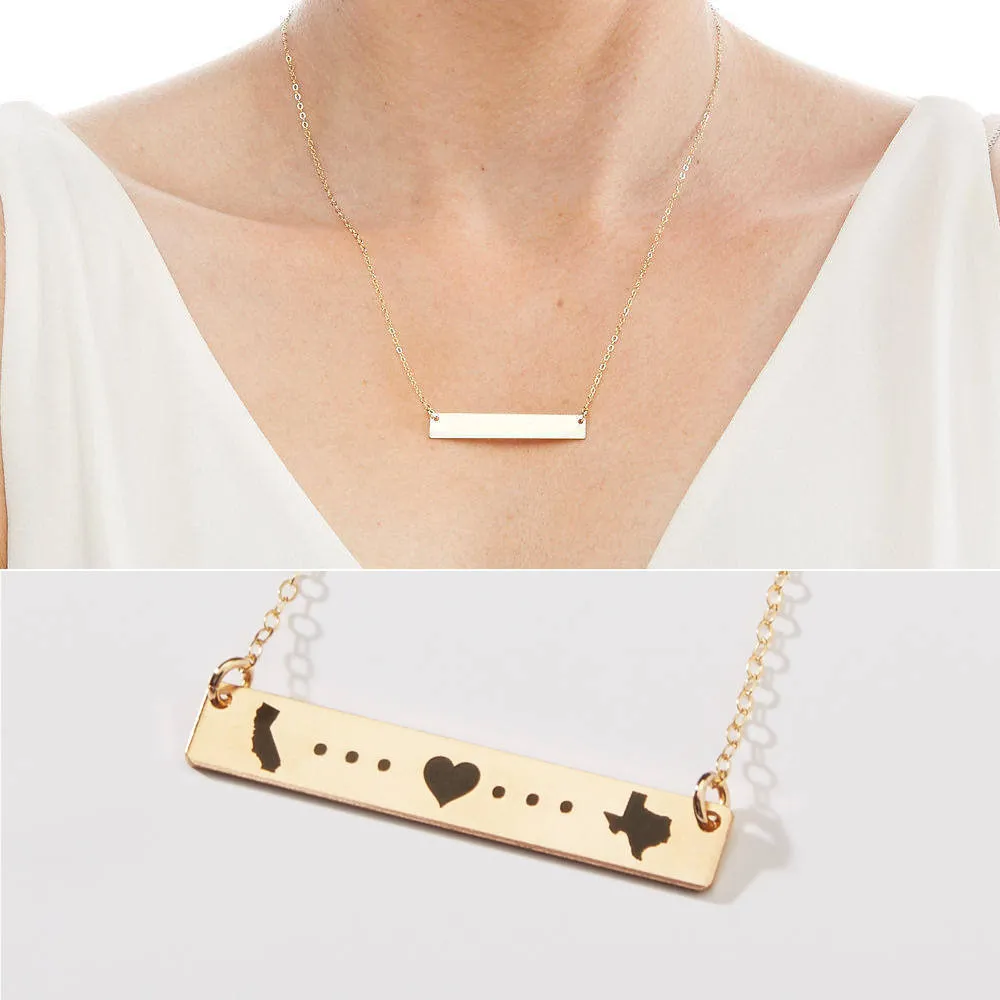 State to State Love Necklace - CG314N. Starts at