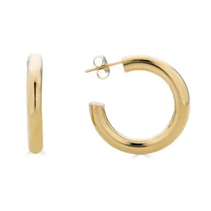 Thick Gold Plated Hoops