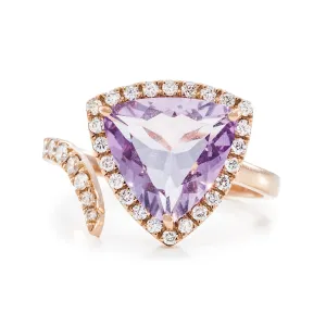 Triangle Amethyst Ring